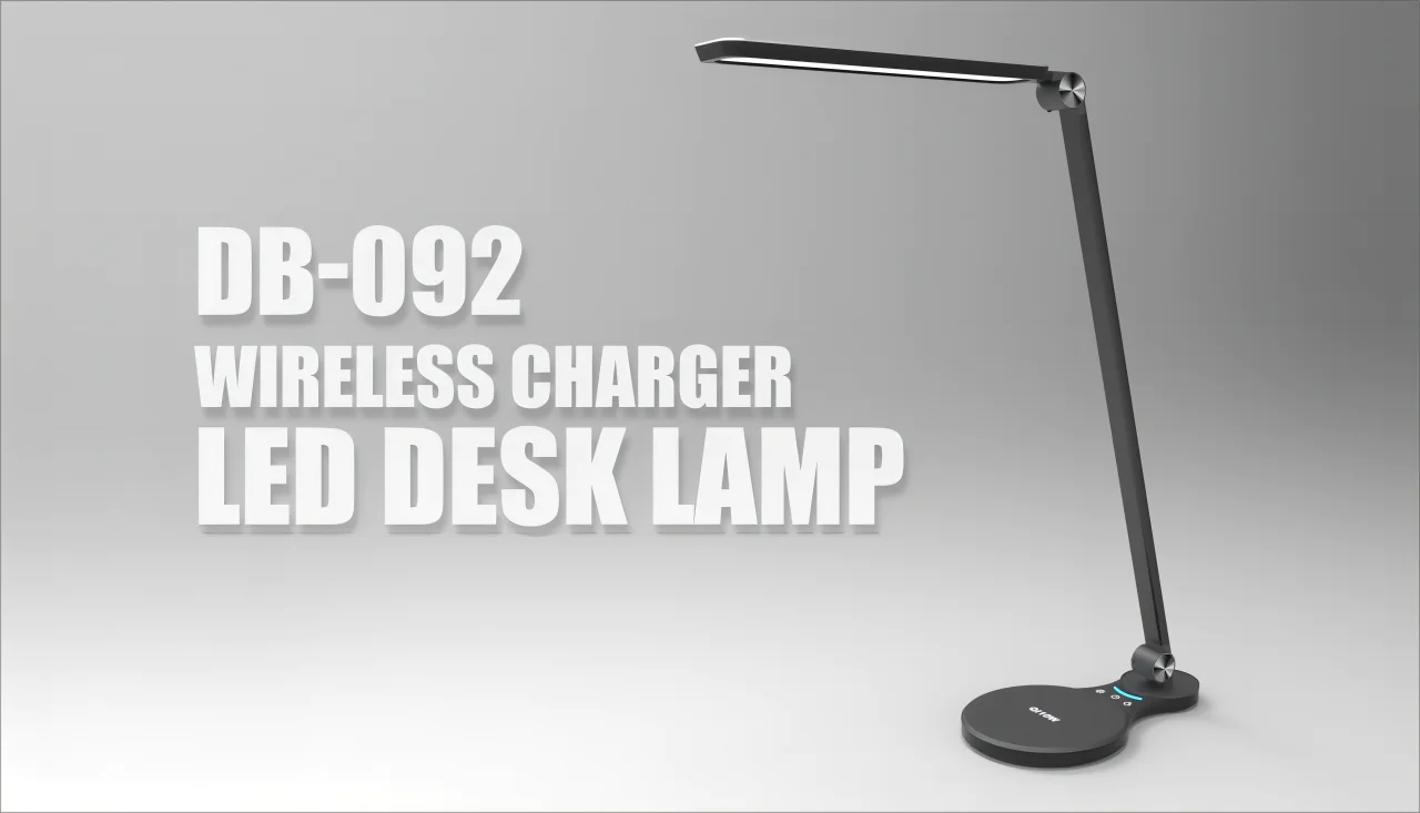 QI Wireless Charger LED Desk Lamp USB Charging Dimmable Eye-friendly Table Lamp With 3 Modes Touch Control Reading Lamp Night