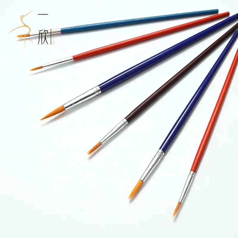 2022 YIXIN  Artist Watercolor Paint Brushes 6 Pack For Watercolor Acrylic Ink Gouache Tempera brush set