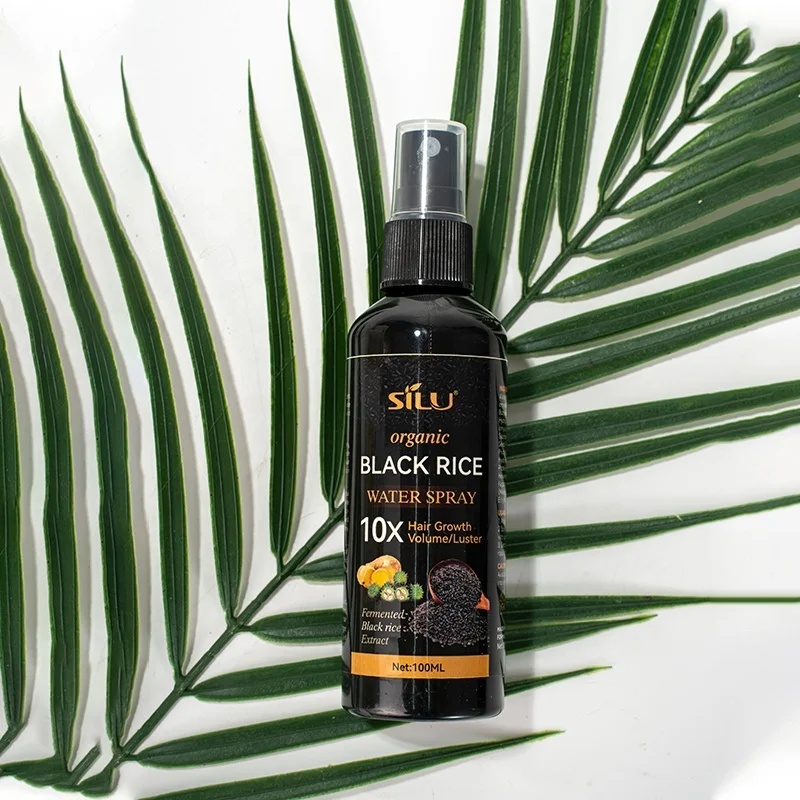 Hair increasing hairline hairgrow spray anti hair loss essence black rice extract wild rapid hair growth oil spray