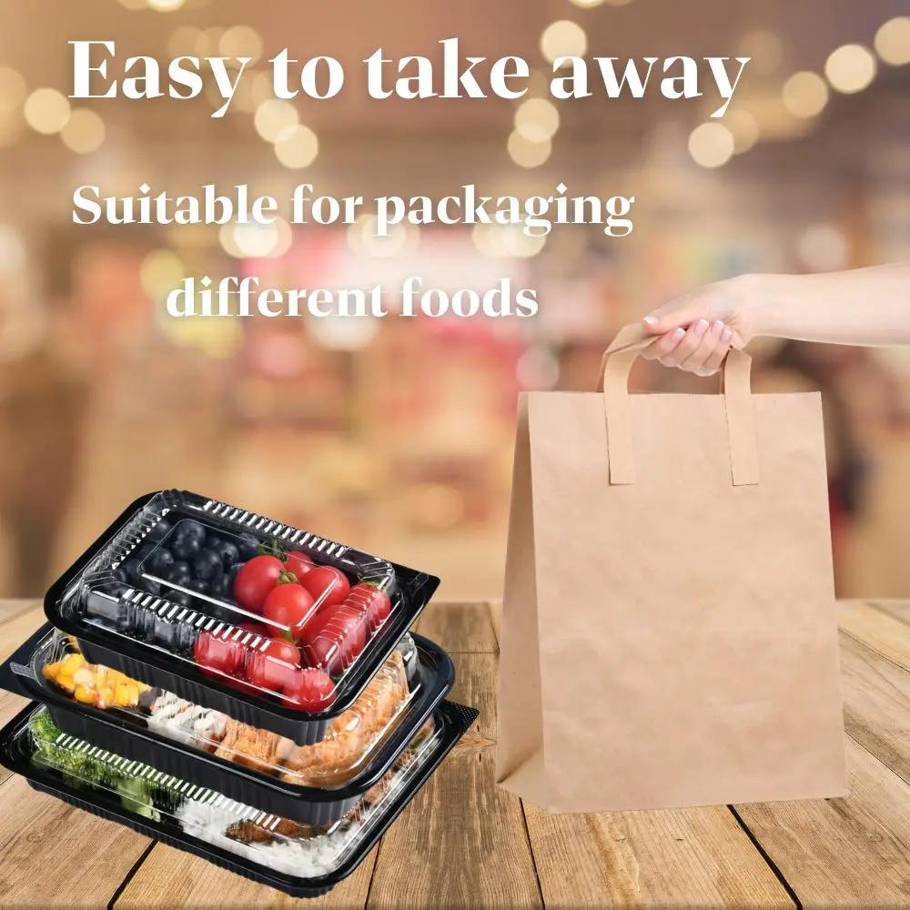 Competitive Price Japanese Plastic Food Container Disposable Take Out togo Meal Prep Plastic Packaging Box for Food