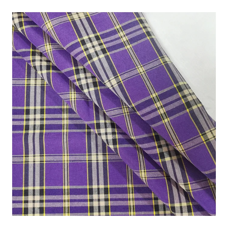 Hot sale 100% polyester woven plaid school uniform fabric