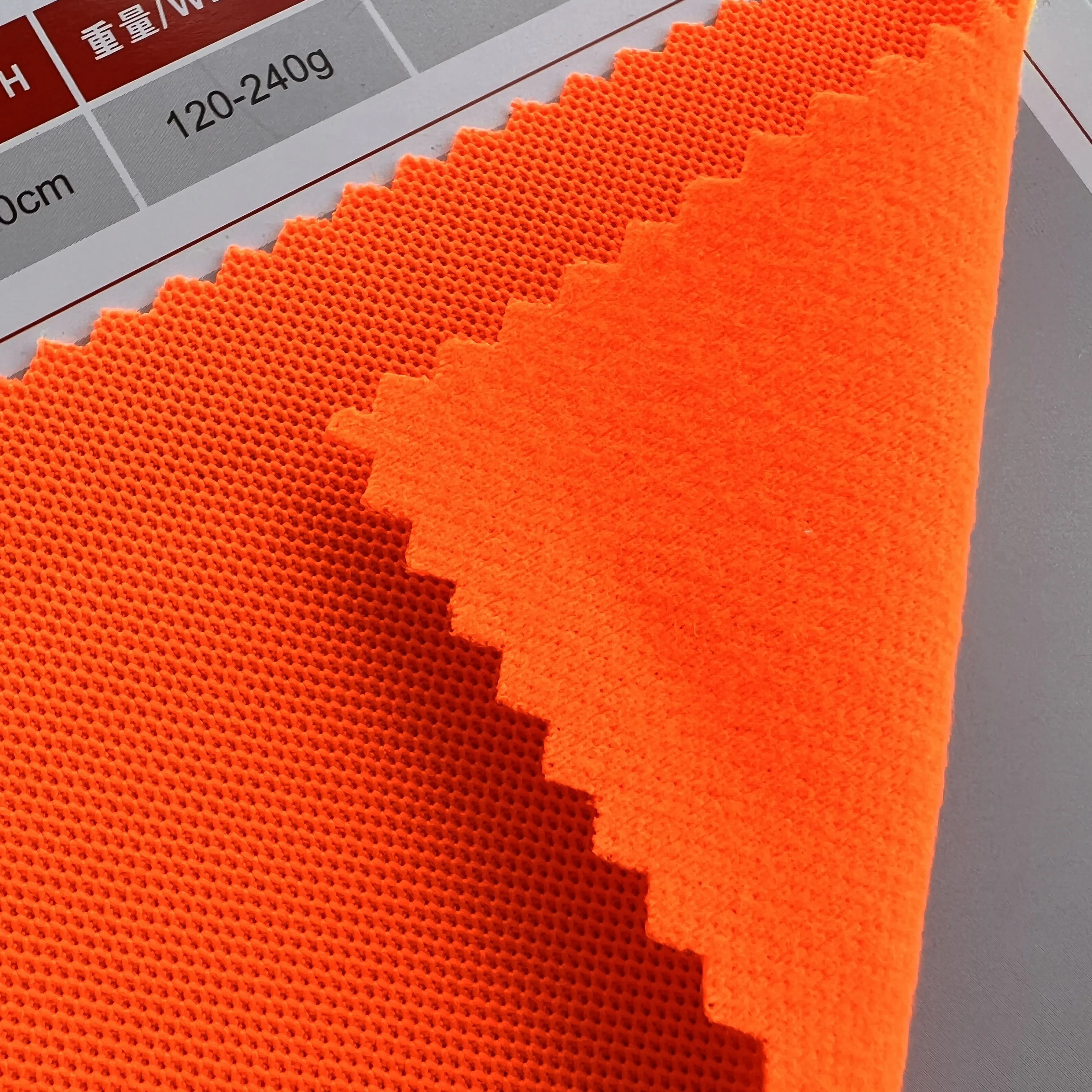 Wholesale Polyester Pique Fleece 100% Polyester Fluorescent Safety Vest Fabric
