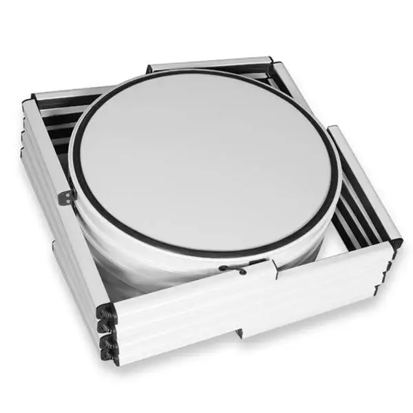 HLY New Design Portable Showcase Twister Tower Aluminum Round Tube Twister Tower Display