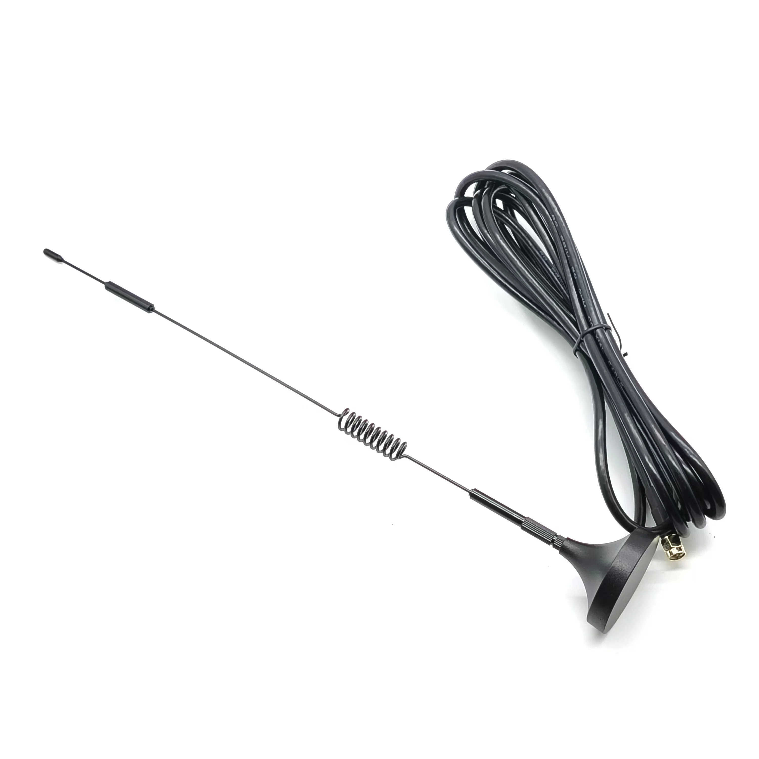 45mm big magnet base 4G cellular lte antenna wifi low loss RG58 cable sucker magnetic 4g antenne with sma connector