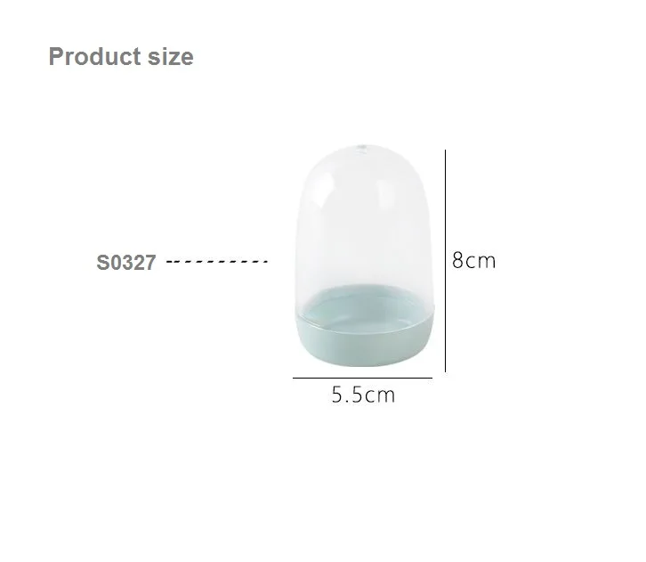 
Round shape plastic transparent toothpick holder toothpick container 