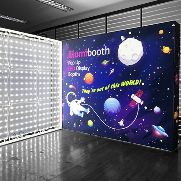 3x3 SEG освещенная контржурным светом Выставочный Стенд Pop Up Выставка Событие Фон для фотографий задний