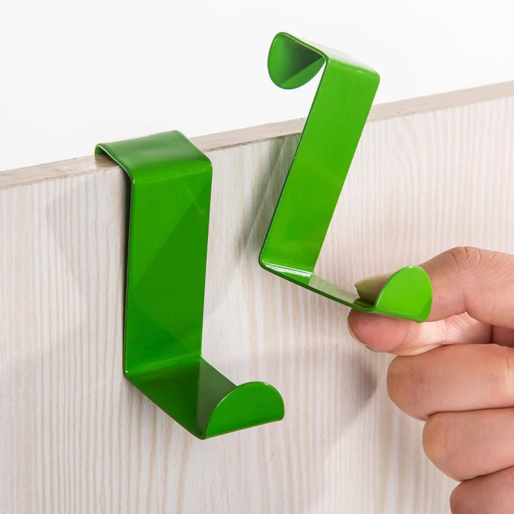 S-shpae Stainless steel  Door back hook  Creative nail free hook  Clothes and hats hanging behind the door