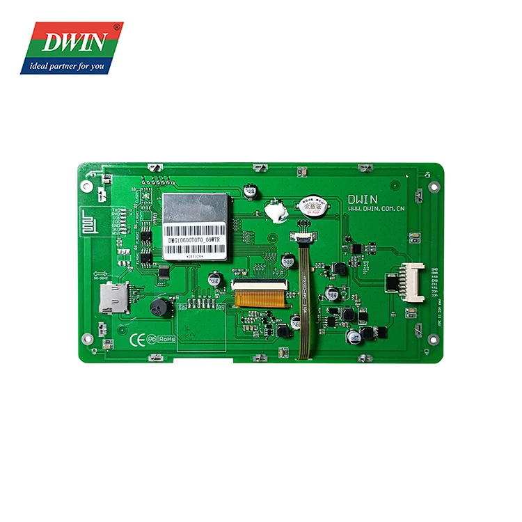 DWIN 7 inch 1024*600 tft screen hmi display lcd touch panel or no touch industrial module DMG10600T070_09W