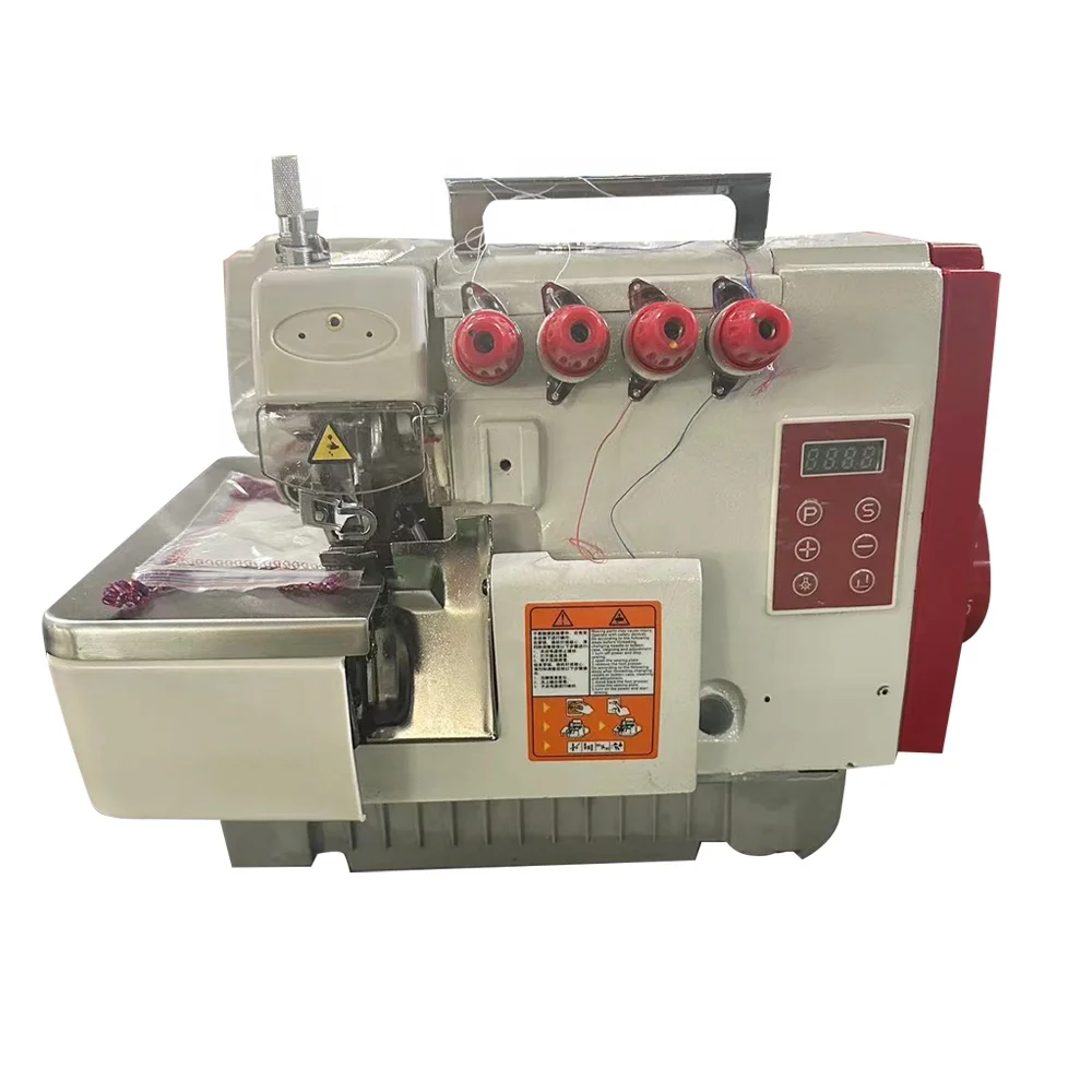QK-747D High-speed direct drive 4-thread overlock industrial sewing machine