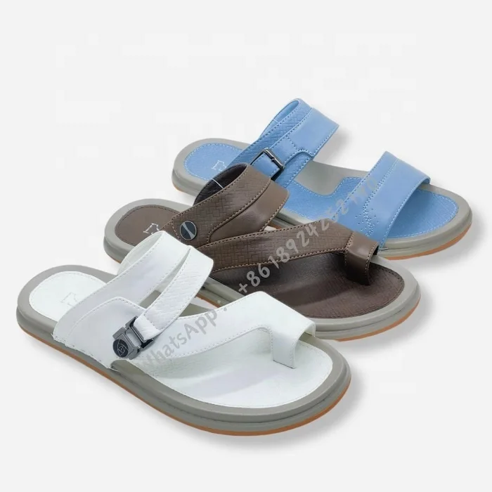 Custom Logo Luxury Brand Slides Fashion Arab Sandals Summer Sandalias Thick Sole Lightweight Arabic Sandals Men