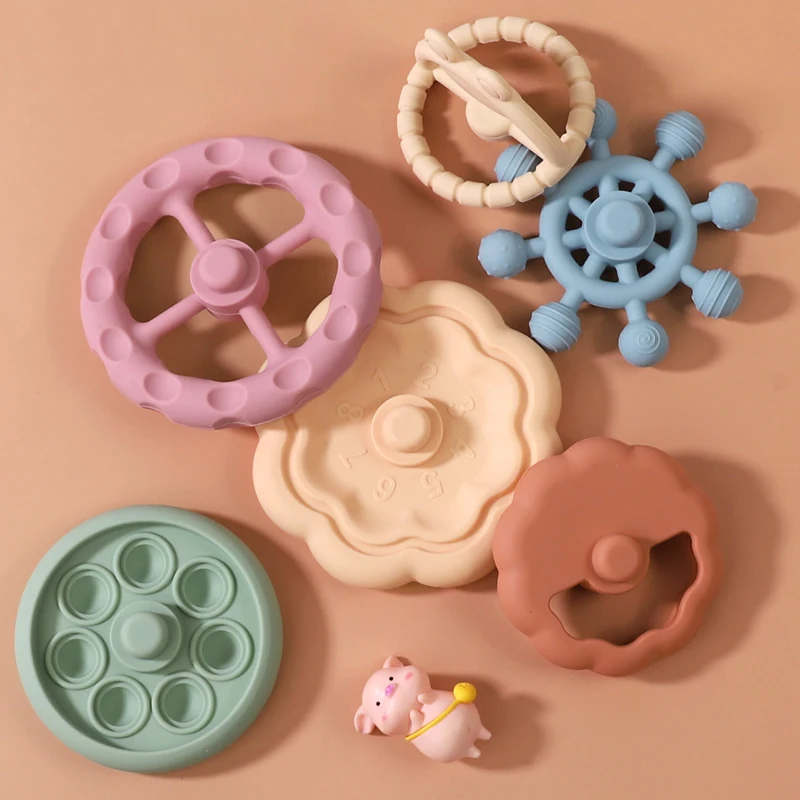 2025 New BPA Free Silicone Chewing Teething Children Stacking Toys Silicone Baby Montessori Toy