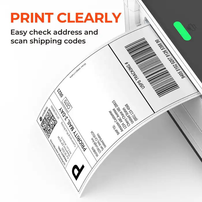 Waterproof Roll A6 Waybill Printing Adhesive Paper 100x150 White Direct Thermal Shipping Label 4x6 Thermal Sticker