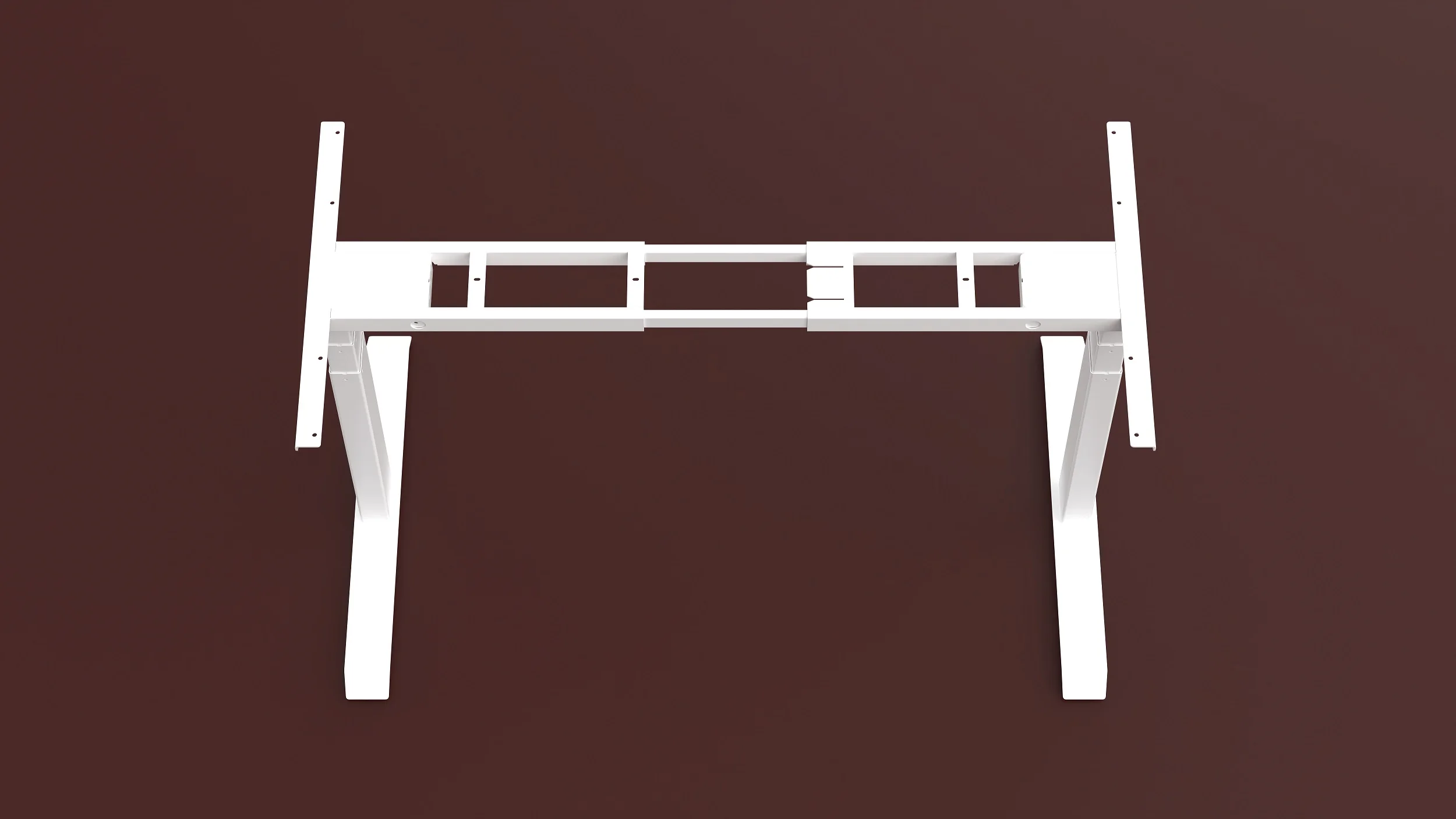 Ergonomic Electric Stand Up Desk Workstation, Height Adjustable Frame Home Office Computer Standing Table