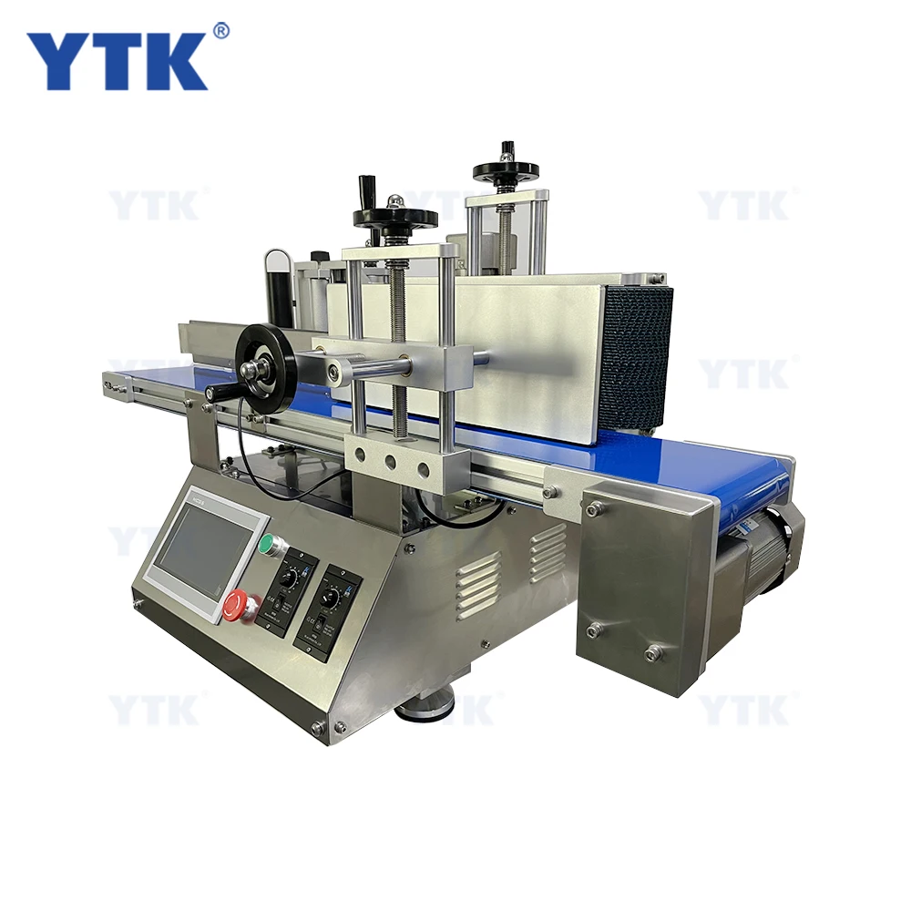  YTK-150 Высокое качество пластиковая машина для нанесения этикеток на верхнюю аппликатор столешница Этикетировочная круглых бутылок портативный принтер