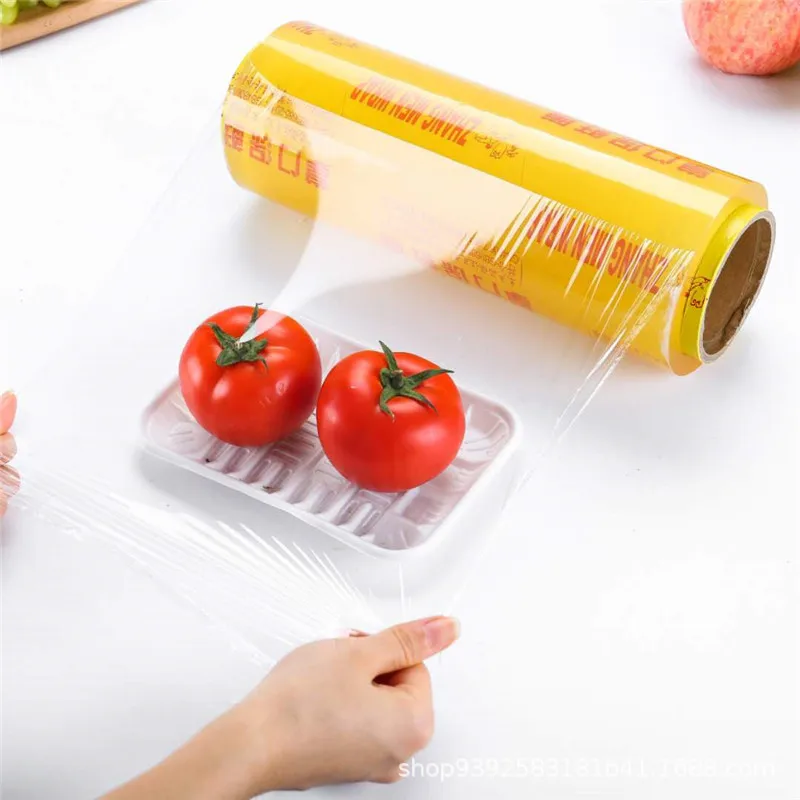 Fresh Food Warp PVC Cling Film Jumbo Roll Stretch Film PVC Cling Wrap Film