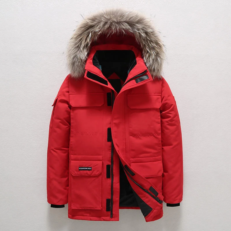 Hot Sale in the Us and Canada White Goose Down Jacket Winter Warm Windproof Fashion Luxury