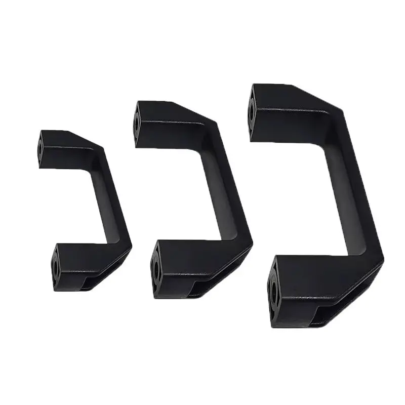 standard size plastic 120mm industrial nylon plastic pull handle door handle for aluminum spare parts