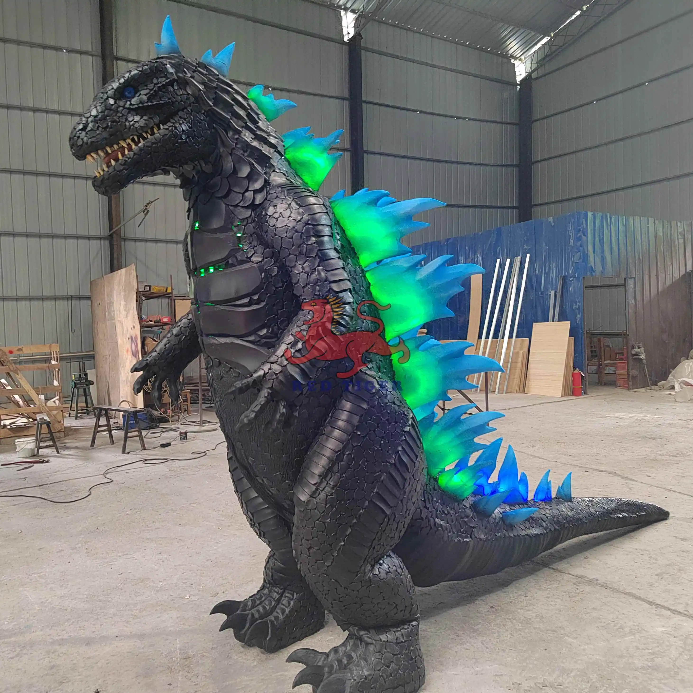 Высококачественный реалистичный костюм Godzilla для взрослых и детей