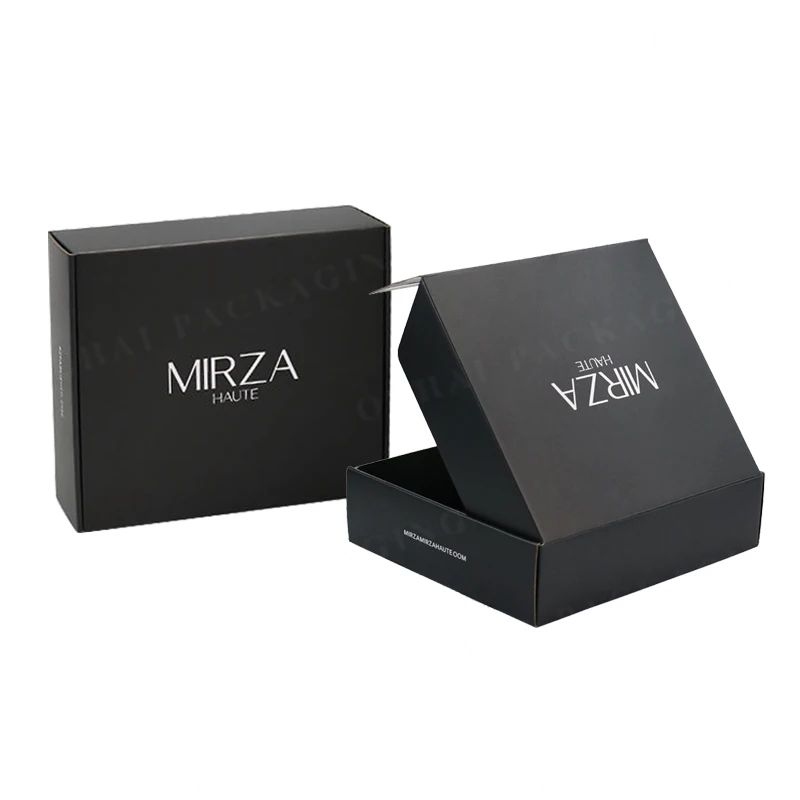 Small Business Recycle Carton Manufacturer Black Corrugated Candle Handmade Soap Gift Box Custom Printed Shipping Boxes