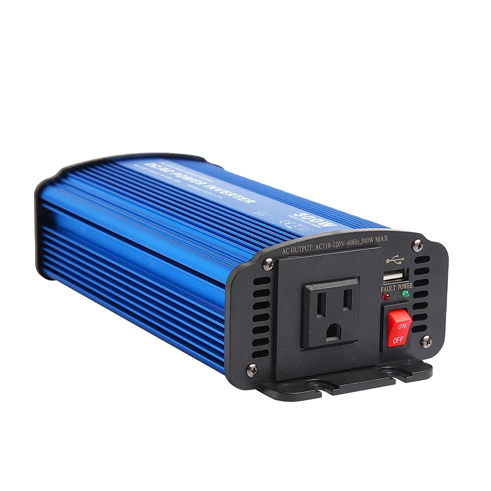 Pure Sine Wave Solar Power Inverter with Soft Start 12V 24V 110V 220V 300W CASPA or OEM Solar Power Inverter CE ETL RoHS UKCA