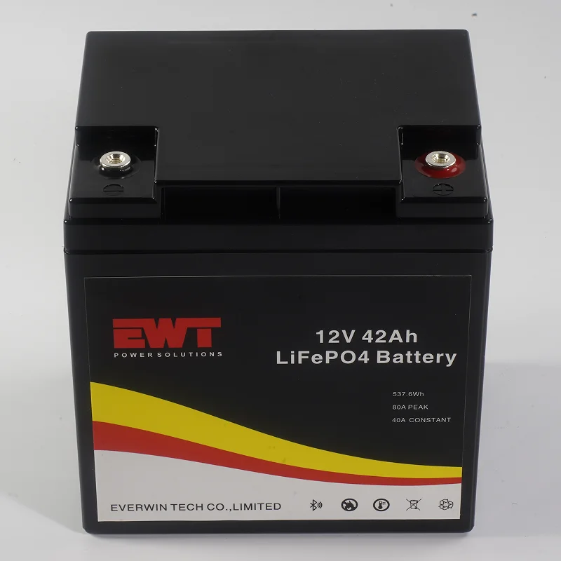 Prismatic LiFePO4 Battery 12.8V 42AH for Golf Car EV RV Electric Bicycle