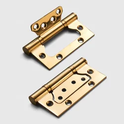 YONFIA stainless steel 4 inch 3mm wood flat door hinge iron corner american european butterfly flat crown head for wood door