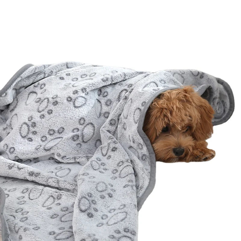 Pet Paw Blanket Dogs Cats Throw Blankets Cover Pet Mats Pats Sofa Bed Cover for Pet Sleep Rest