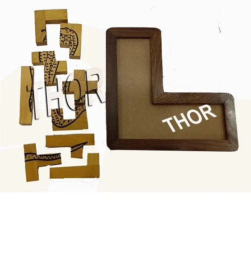 Snakes wooden puzzle game for adults kids promotional wooden  Games Family Portable