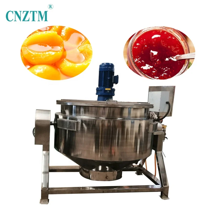 Jam Making Cooking Jacket Pot With Mixer For Turmeric Water Double Cooking Natural Gas Jacketed Kettle LPG Type