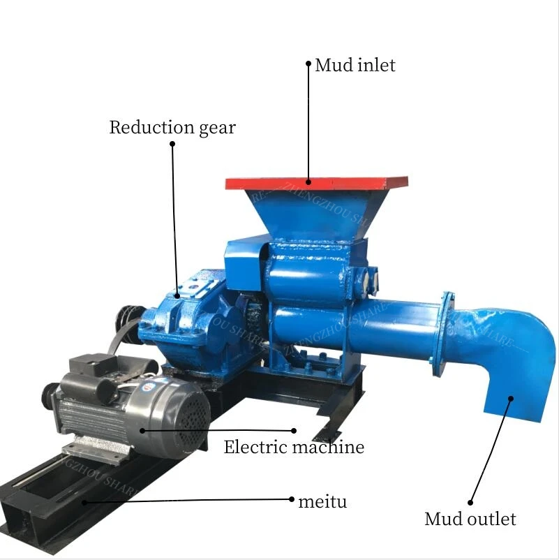 New Design Clay Extruded Machine Soil Mud Ceramic Earth Red Vacuum Extruder for Clay Brick Making Machine