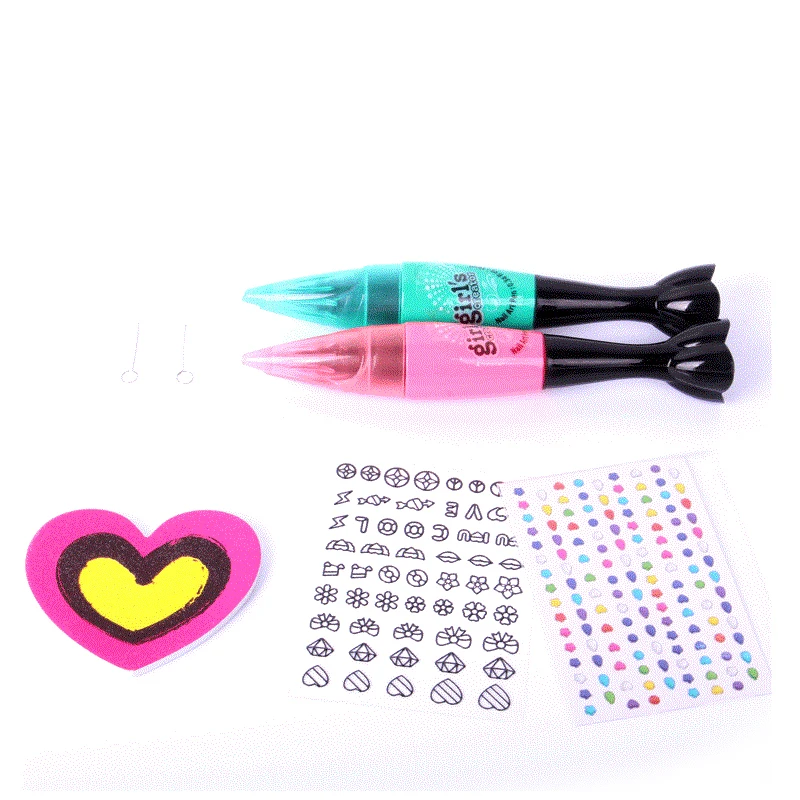 Jouet De Maquillage Beauty Pretend Play Creativity DIY Fashion Girls Nail Pan Set Makeup Toys