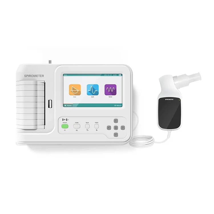 Electronic Medical Portable Breathing Exercise Asthma COPD Or Lung Diseases Therapy Spirometer System With Mouthpiece