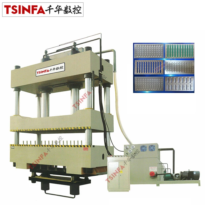 Washing equipment air conditioner refrigerator baffle metal stretch forming four column hydraulic press machine large tonnage