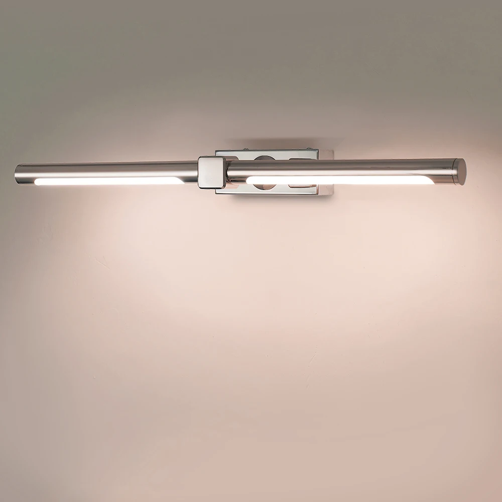 Современная лампа для ванной комнаты, 8 Вт, хромированный светодиодный настенный светильник, лампа для фото для отеля, спальни, светильник для зеркала под раковину, домашняя лампа