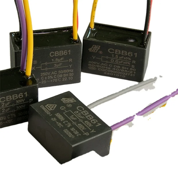 Promotion smart capacitor bank Motor CBB61 sh capacitor for Electronic speed regulation