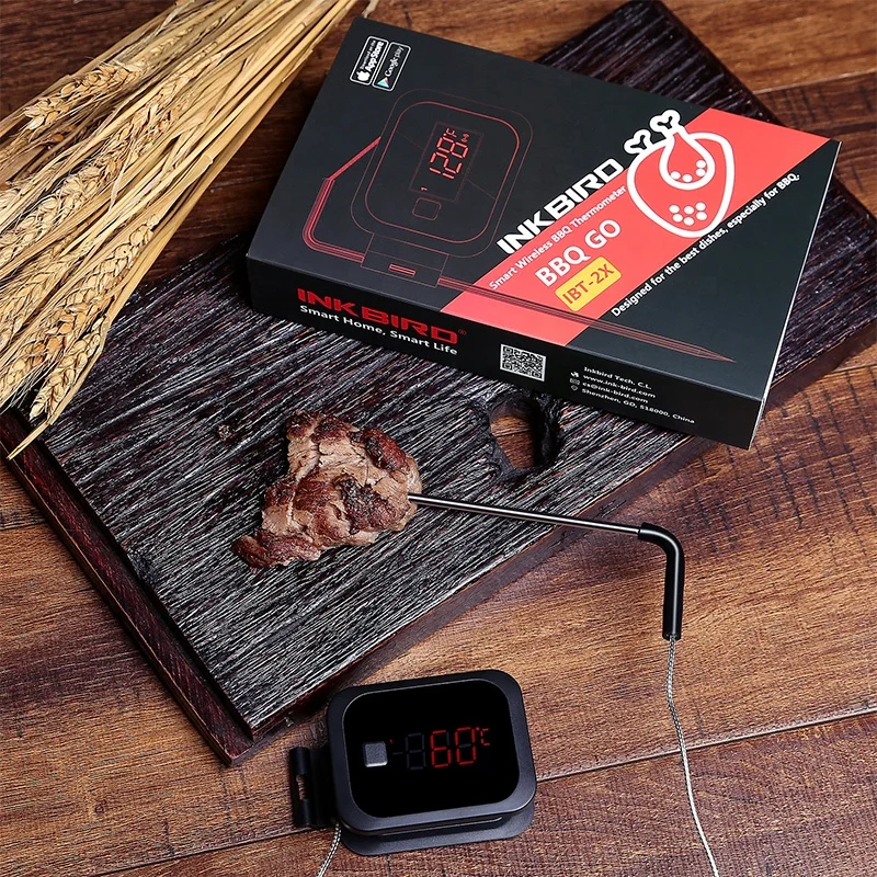 Inkbird bbq meat thermometer 2 probes temperature controller mini wifi thermo