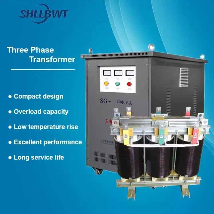 Electric power transformer 480V 440V 400V 380V to 240V 230V 220V three phase step down transformer 50KVA