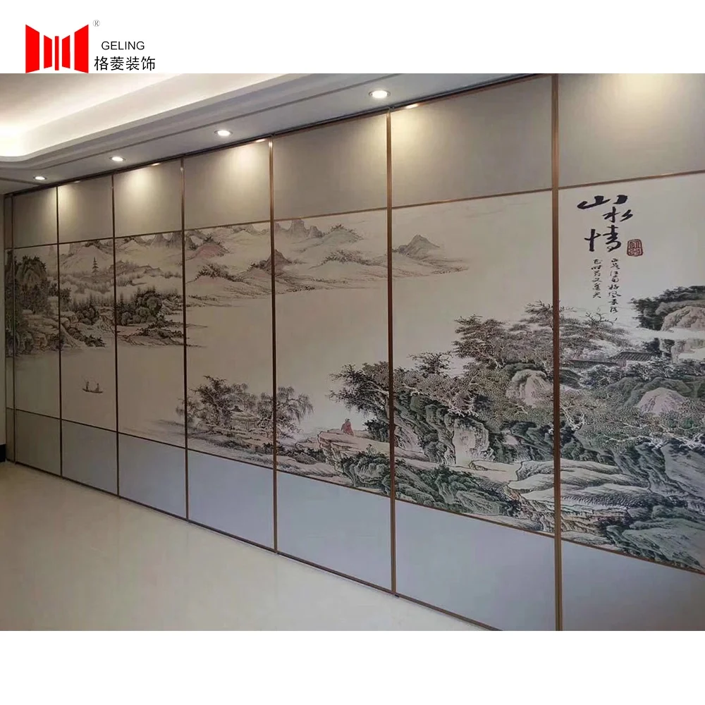 Aluminium Partition Wall for Hotel Movable Partition Wall for Multi-purpose Hall Sound Proof Movable Partition Wall Custom
