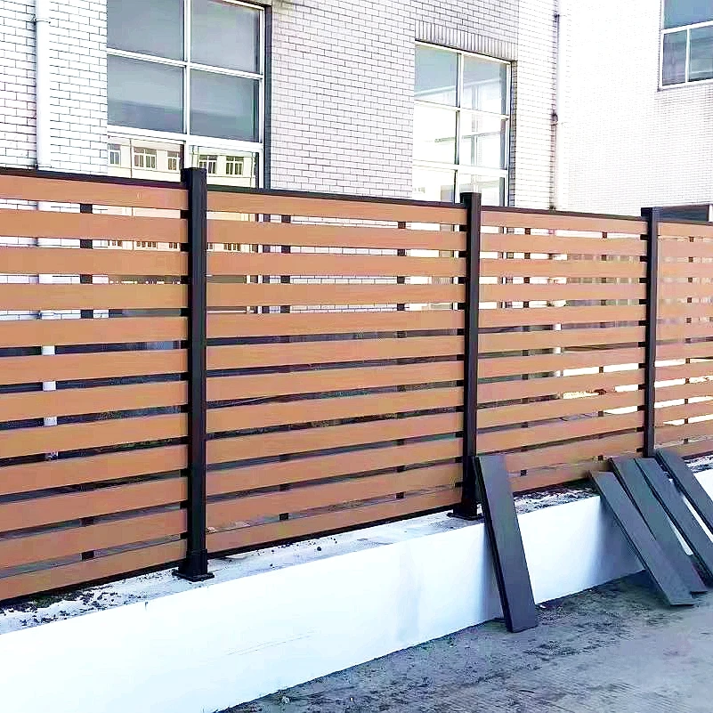 Factory Wpc Fence Boards Modern Outdoor Wood Plastic Panel 6x8