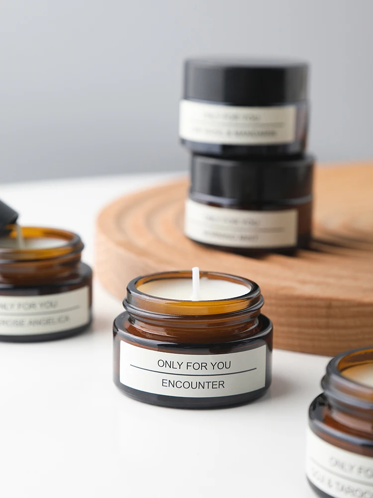 Scented Candles Wholesale Luxury Custom Private Label Aromatherapy Scented Soy Wax Candles Gift Set In Glass Jar