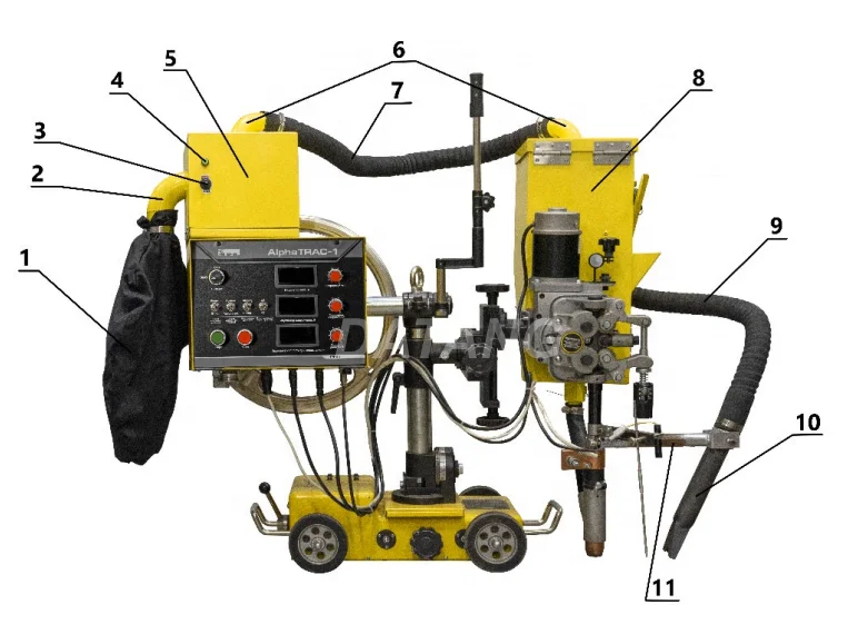 Electric Flux Recovery Car Machine Split Submerged Arc Welding Equipment