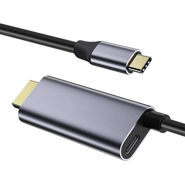 Кабель-переходник 2 в 1 с usb c на hdmi для