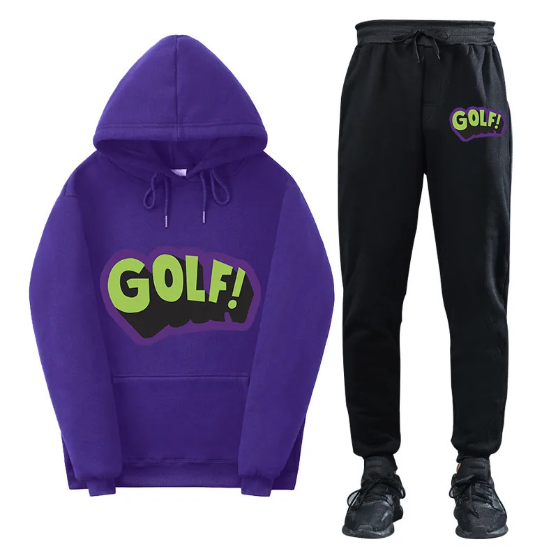 Custom Logo Plain Hoodies and Pants 2 Piece Set Sports Sweatsuit Men Set Tracksuit Man Dickie Suits for Men