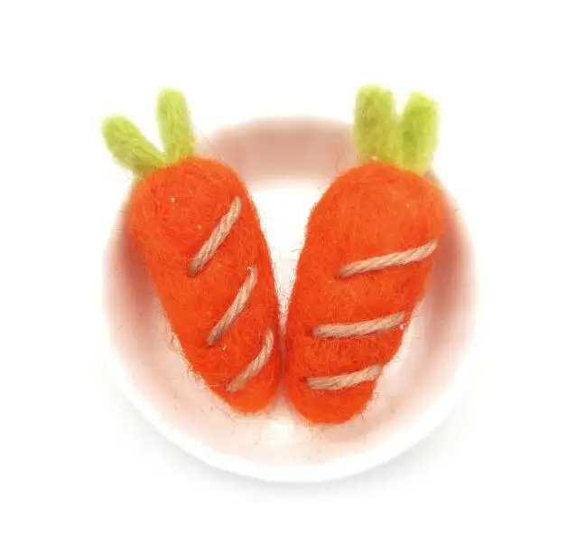 
Hot sale wool felting craft needle felt kitt felt poke carrot baby toy 
