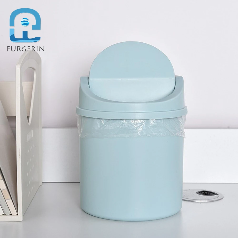 Desktop Small Trash Can Can Bedroom New Girl Heart Home Cute with Cover Network Red Mini Storage Box