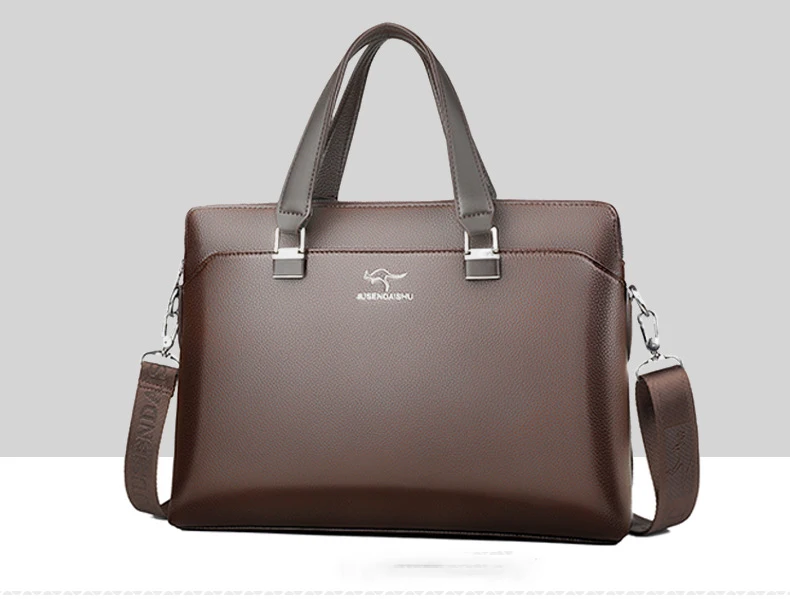 New Arrival Waterproof Lawyer Handbags Crossbody Shoulder Travel Business Laptop Bag PU Leather Briefcase Bags For Men