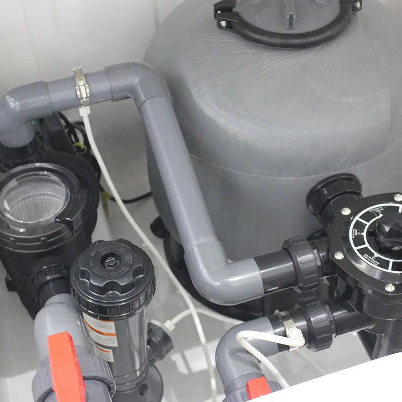 Outdoor Underground Swimming Pool Filter with Pump Chlorine Feeder Water Filter System for Inground Pools