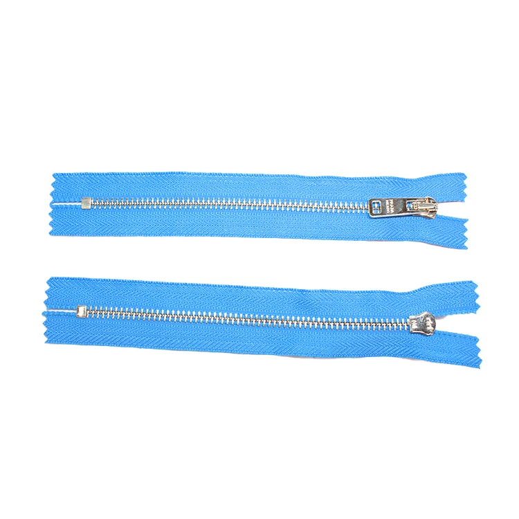 
FASHION Custom Close End Large Metal Zipper Brass Teeth Zip For Jeans Wholesale 