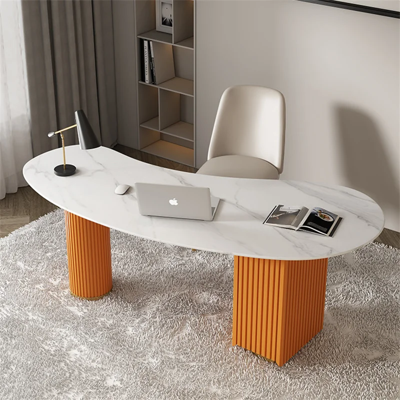 Wholesale modern SINTERED STONE boss office desk beauty salon computer desk medical beauty receiving table consulting table