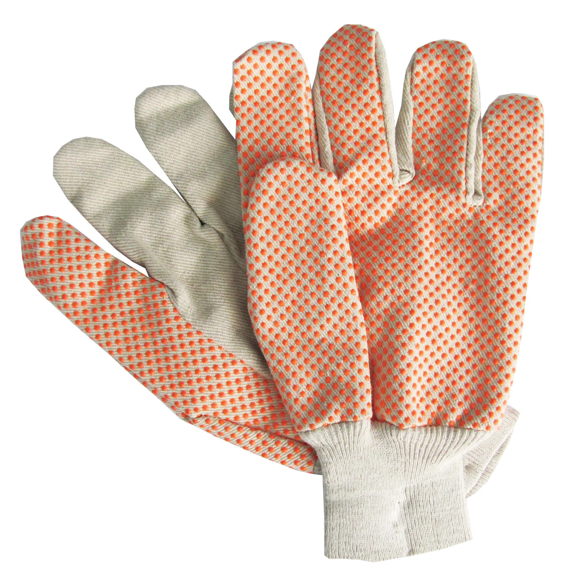 SLG-366T2 China hot selling high quality low price Cotton Drill work working safe safety Garden Gloves